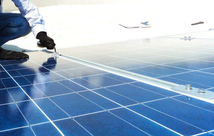 Solar PV panels installed by Microbolt